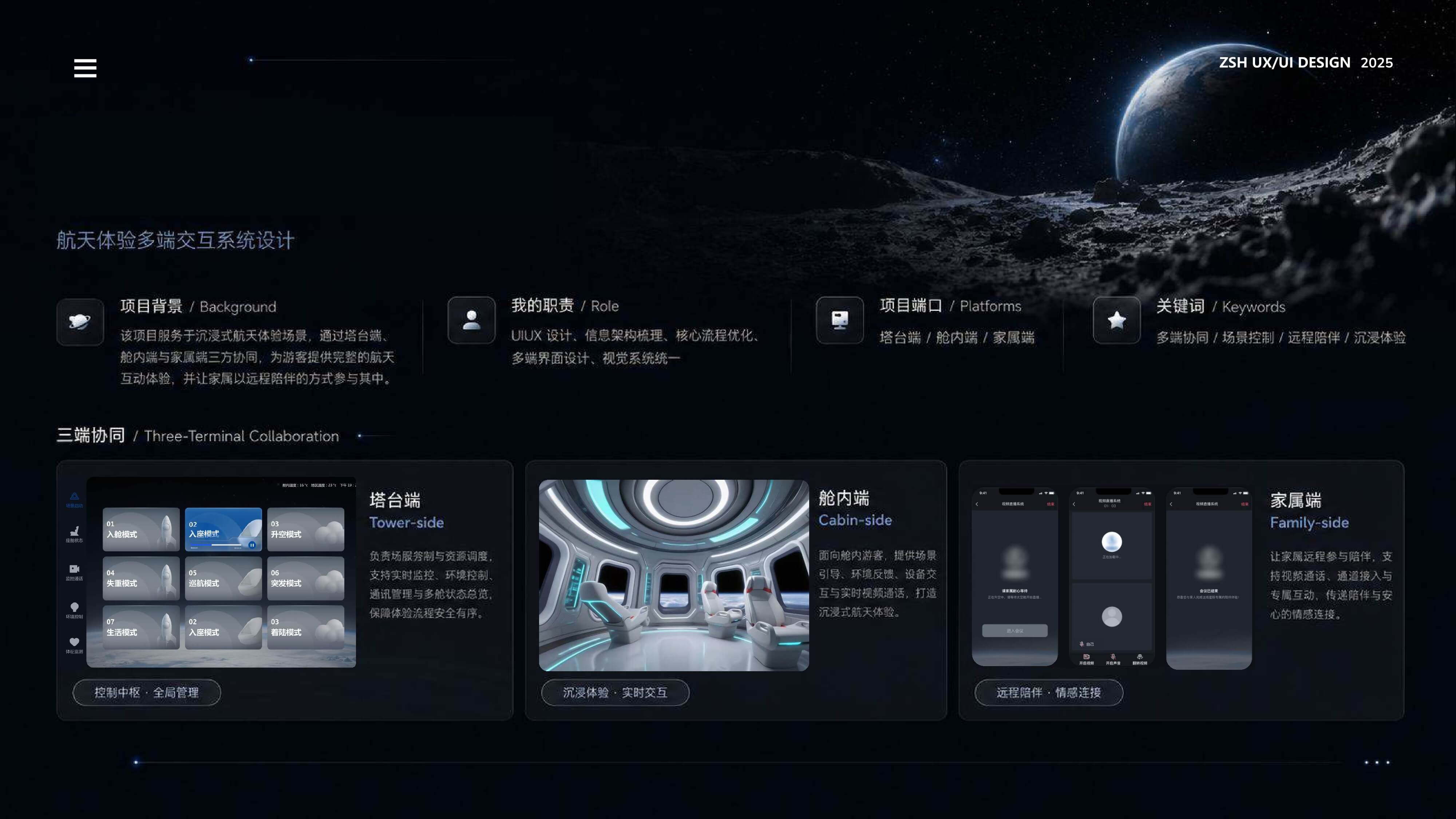Space Cabin 项目作品集页面 02